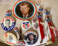 John F. Kennedy JFK for President 1960 Campaign Inauguration Pinback Buttons Lot picture
