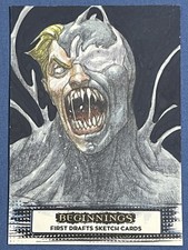 2021 Upper Deck Marvel Beginnings First Draft Sketch Card IQ 1/1 Venom picture