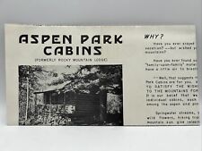 1955 ASPEN PARK CABINS Formerly Rocky Mountain Lodge ACCOMMODATIONS RATES & MAP picture