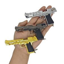 Metal Gun Keychain,Mini Desert Eagle Keychain Pistol Keychain for Men Son Him picture
