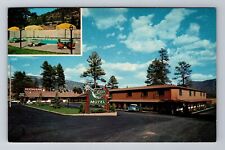 Durango CO-Colorado, Silver Spur Motel, 50's Car, Advertising, Vintage Postcard picture