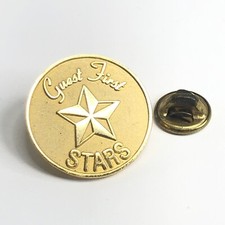 Guest First Stars Vintage Lapel Pin Pinback Button picture