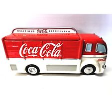 Coca Cola Vintage 1999 Enesco Coke Delivery Truck Cookie Jar picture