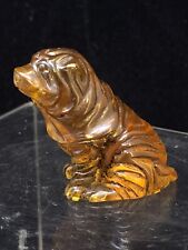 Cherry Amber Shar Pei Dog Carving picture
