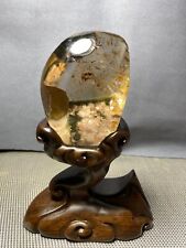 Top Rare Natural Ghost phantom quartz crystal Mineral specimen Decor+stand picture