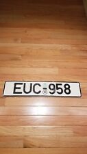  German License Plate Authentic 1999 picture