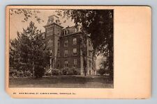 Knoxville, IL-Illinois, St Albans School Main Building Antique, Vintage Postcard picture