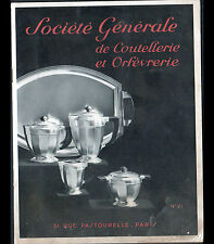 PARIS (III°) CUTELLERIE GOLDSMITHIE catalogue 