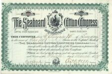 Seaboard Cotton Compress Co. - Stock Certificate - General Stocks picture