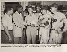 1950 Magazine Photo Jackie Robinson Brooklyn Dodgers Campanella,Pee Wee Reese picture