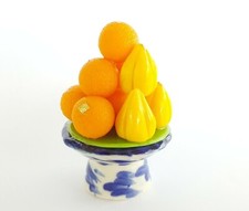 Modak Ladoo Hindu God Ganesh Dessert Tray Worship Abundance Pooja Room Clay 3" picture