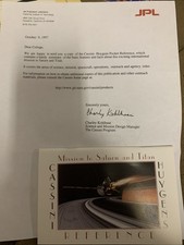 Cassini Huygens Pocket Reference 1997 JPL NASA & Memo Unique Scarce picture