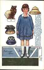 Paper Doll Cut Out Novelty Mechanical WE Mack Toy Town Series Postcard c1915 picture