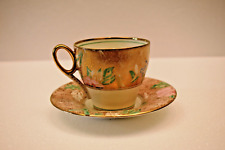 Vintage Shelley Bone China Tea Cup Saucer England Flowers Gilt Chintz Design 