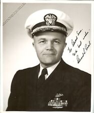 NAVY CROSS WWII SUBMARINER, TRIGGER EXEC & AUTHOR CAPTAIN NED BEACH SIGNED PHOTO picture