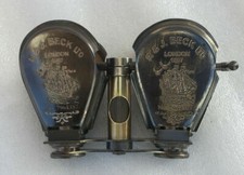 Binocular Folding Spyglass Brass Antique Vintage Nautical Telescope Working Gift picture
