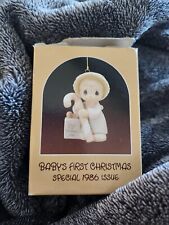precious moments babys first christmas ornament 1986 picture