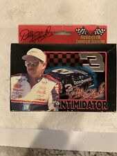 Vtg Dale Earnhardt #3 The Intimidator Playing Cards (2) W/Numbered Collector Tin picture