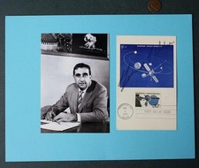 Father of Hydrogen H-Bomb Dr Edward Teller signed autographed 1975 FDC Photo + picture