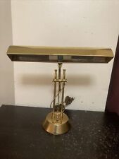 Vintage House of Troy 14” Brass Table Lamp With Treble Note picture