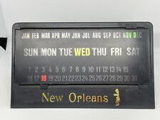 Vintage 90s USA Made Plastic Perpetual Calendar New Orleans Louisiana Souvenir picture