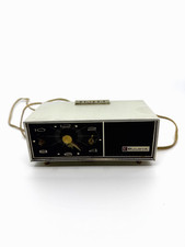 Vintage 1960s Bulova Model 130 Miniature Transistor Clock Radio Analog Display picture