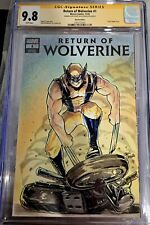 CGC SS 9.8 Return of the Wolverine #1 Original Art Sketch Cover Blank Variant picture