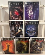 LOT OF 7 SPECIES #1,2,3,4 COMPLETE SET / HUMAN RACE #1,2,3 RUN DARK HORSE 1995 picture