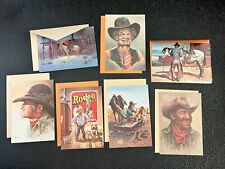 Vintage Leanin Tree Greeting Cards 7 Birthday Cowboy Boy Pistol Dog Western 1979 picture