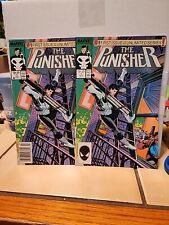 Punisher #1 1987 Marvel 1st ongoing solo series Lot Of 2. Newsstand And Non picture