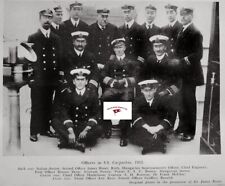SS Carpathia Officers 1912 very nice clean reprint image 8.5 x 11 picture