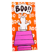 Vintage Peanuts Halloween Card Snoopy BOO Schulz picture