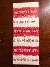 Mental Whiz TV Quiz Lute Poet Linguistic Vtg Unused Greeting Card picture