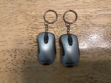 2 VINTAGE MICROSOFT COMPUTER MOUSE KEY CHAINS picture