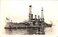 RPPC Postcard View of the Battleship U.S.S.  Vermont BB-20 c.1918-1930     13059 picture