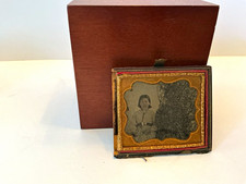 DeguerrotypePortrait Photograph of Girl, Leather Case, Portrait Orientation, picture
