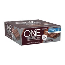 ONE Protein Bars, NEW Hershey's Double Chocolate, Gluten 12 Count, Chocolate picture