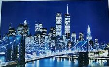 WTC New York Vintage Skyline LED Mirror Sept 11 Families’ Charity 75% picture