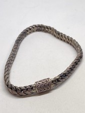 27g 7.75” LC FINE DESIGNER WHEAT LINK STAMPED HIGH QUALITY BRACELET picture