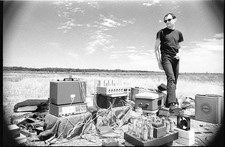 Photo:American Job Underground Male Scientist 1960s Electronics Field Test picture