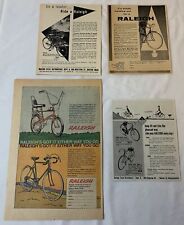 lot of four 1950s-1970s RALEIGH BICYCLE ADS picture