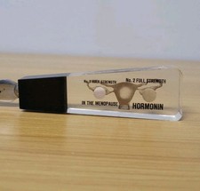 Hormonin Advertising Letter Opener Menopause Lucite Handle Uterus Japan Obgyn picture