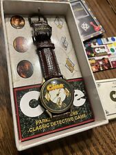 VTG Milton Bradley Parker Brothers Clue Limited Edition Watch 1720/10,000 1994 picture