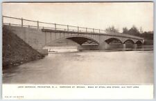 loch carnegie princeton new jersey harrison st. bridge vintage postcard picture