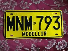 Colombia MEDELLIN “ RARE “ Authentic Repaired And Retouched License Plate picture