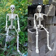 Halloween Human Skeleton Oversized Poseable Size Life Decoration Party Prop 40 picture
