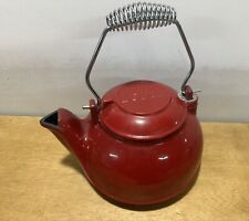Lodge Cast Iron Tea Kettle Humidifier 2TK2 Red Enamel picture