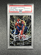 1992 Marvel Masterpieces Spider-Man Promo PSA DNA Signed Joe Jusko Auto picture