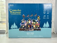 Carole Towne Collection SEIP PIER Santa Reindeer Musical LED Lights Open Box New picture