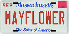 Mayflower Massachusetts Aluminum MA License Plate  picture